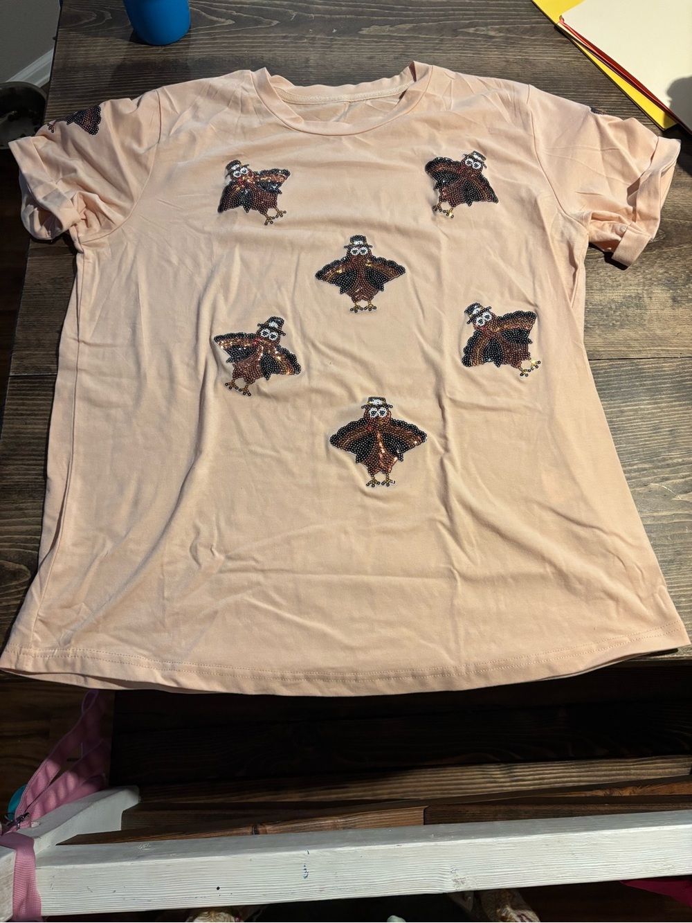 Sequin Turkey Tee